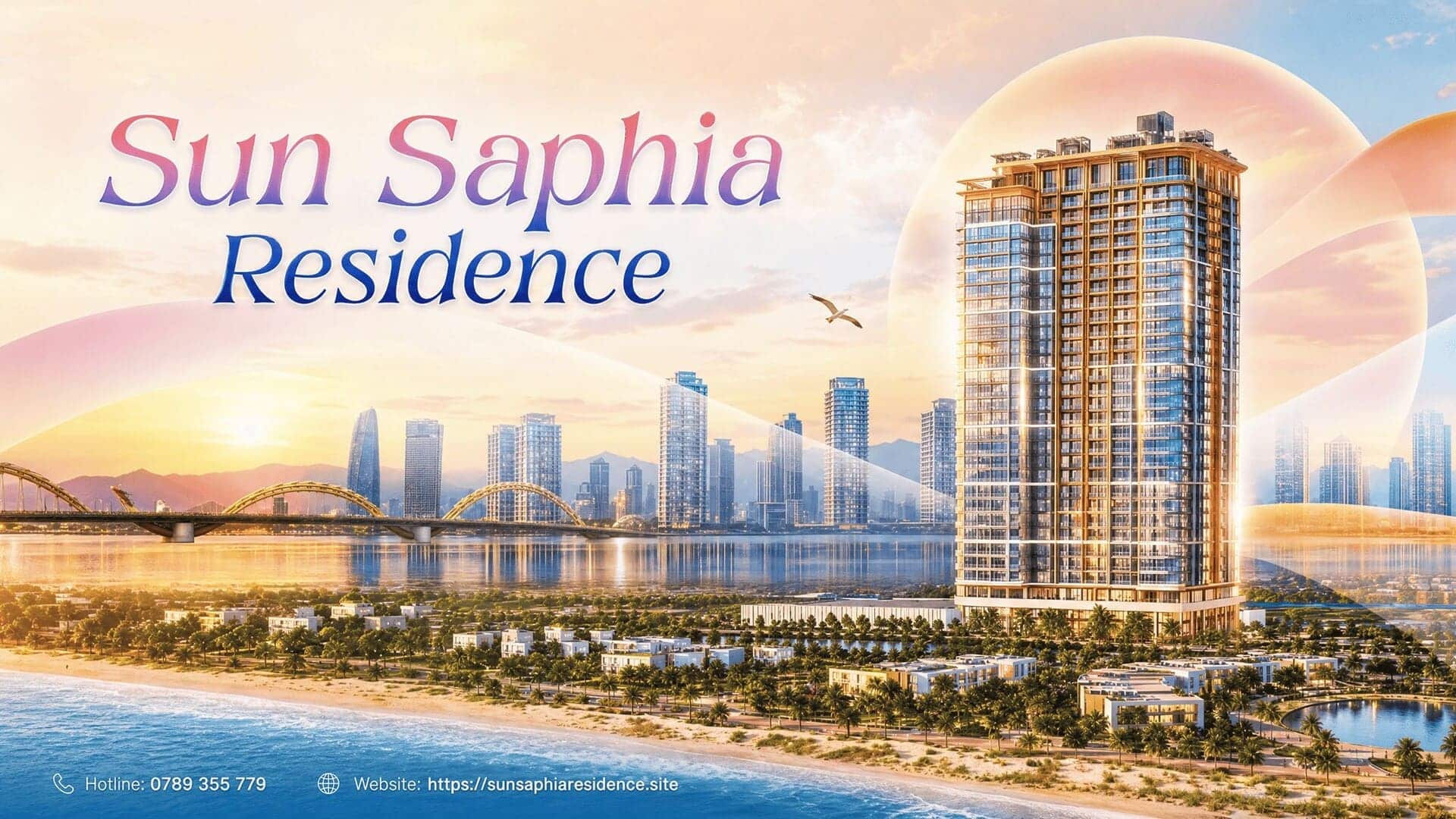 Phối cảnh tổng quan Sun Saphia Residence với thiết kế kiến trúc sang trọng, không gian sống xanh hiện đại cùng hệ thống tiện ích cao cấp ngay trung tâm đô thị. Tổng quan quy hoạch Sun Saphia Residence: Biểu tượng sống mới giữa lòng đô thị